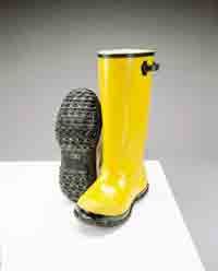 Slicker, Yellow Over-the-shoe Boot, Size 7
