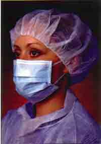 24" White Bouffant Caps, Latex Free, 1000/cs