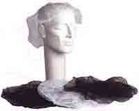 White 24" Hair Nets, Heavy