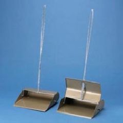 L/Hdl Dust Pan, Steel, Self closing, 6/cs