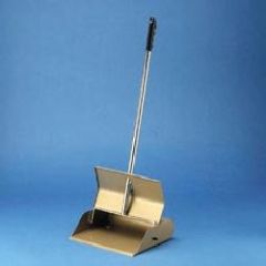 L/Hdl Dust Pan, Chrome Handle, 6/cs