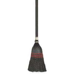 Black Plastic Lobby Broom, Dz