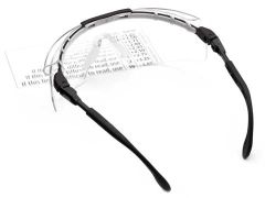 Uvex FitLogic Reading Magnifiers, Black/silver, Lens: Clear, +1.5 diopter,