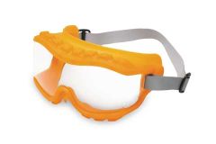 Uvex Strategy Goggle, Gray body / direct vent and fabric headband
