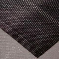 Corrugated Runner  3' X75' Vinyl Blk, Ea